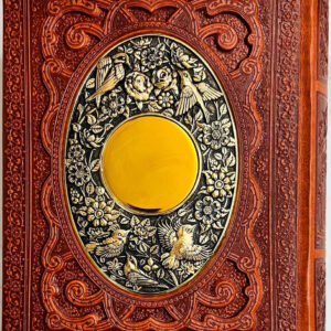 پک سالنامه 1404 و حافظ وزیری جعبه دار  چرم و مس